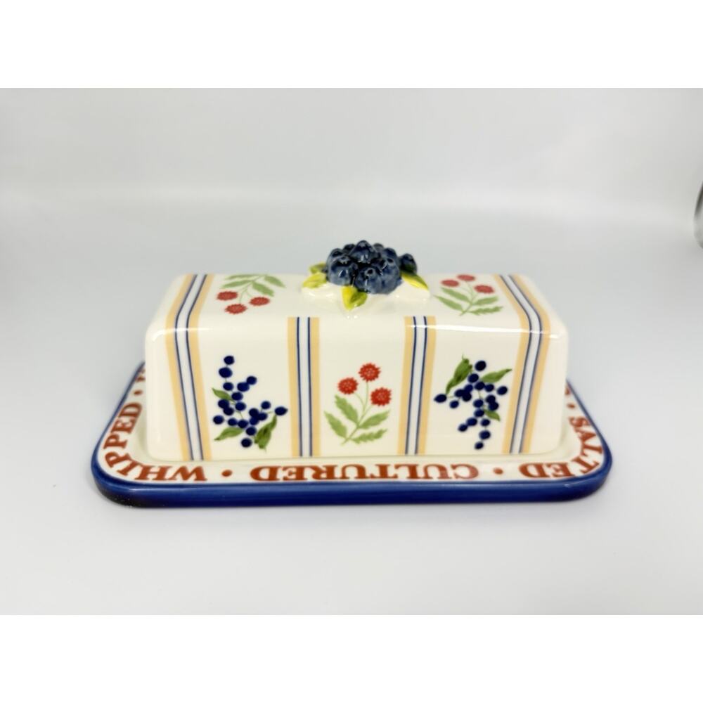 Anthropologie Lou Rota Stoneware Pie Dish Remikens Butter Dish Spoon Rest Set - Picture 12 of 14